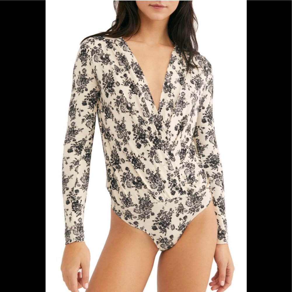 Intimately Free People Floral Print Turnt Bodysuit